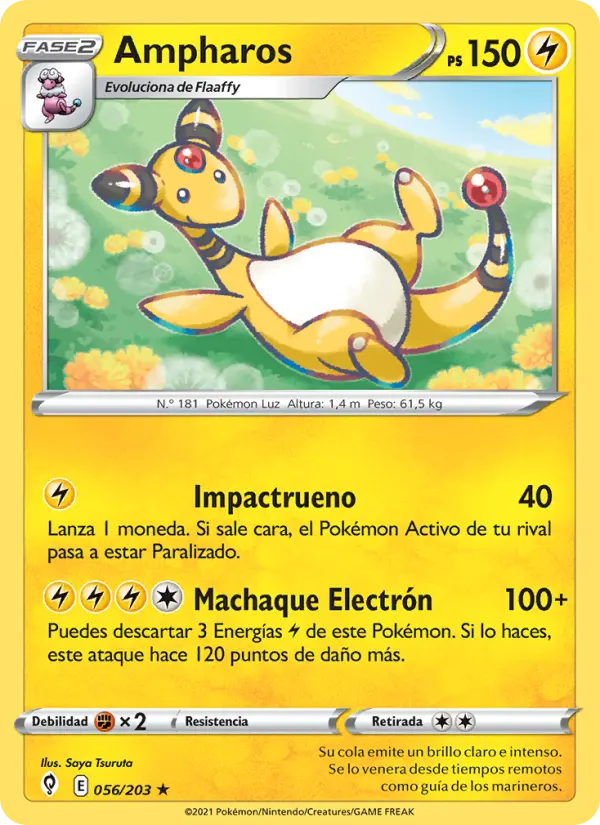 Ampharos, Cielos Evolutivos Nº 56