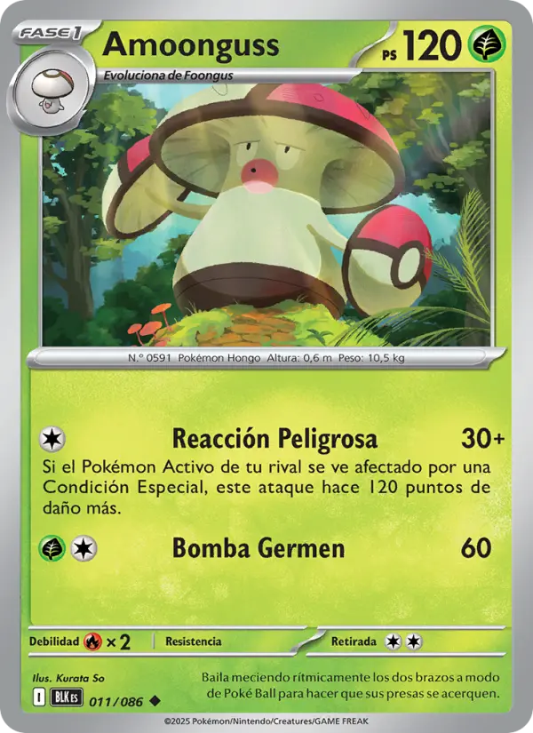 Amoonguss, Fulgor Negro No. 011