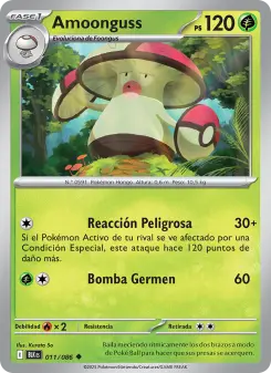 Amoonguss, Fulgor Negro No. 011 Normal