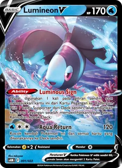 Lumineon V, Miraidon ex Futur Nº 001 Normal