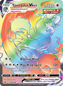 Tornadus VMAX, Chilling Reign No. 209 Holo