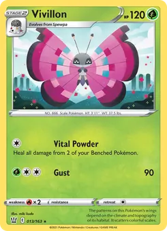 Vivillon, Battle Styles No. 13 Normal