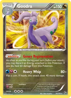 Goodra, Flashfire No. 74 Normal