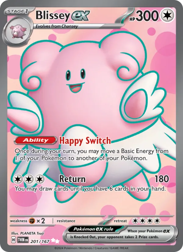 Blissey ex, Twilight Masquerade Nº 201