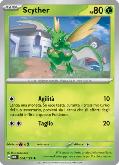 Scyther, Ossidiana Infuocata No. 004 Normal