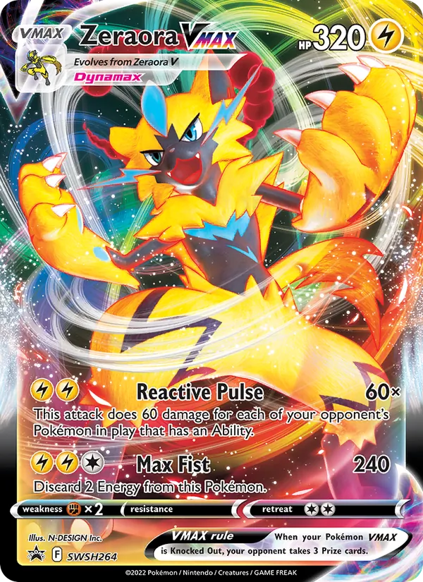 Zeraora VMAX, SWSH Black Star Promos No. SWSH264