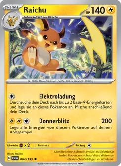 Raichu, Entwicklungen in Paldea No. 064 Normal