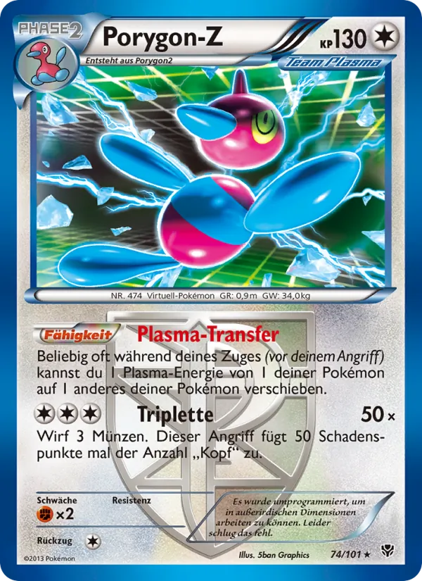 Porygon-Z, Plasma-Blaster Nº 74