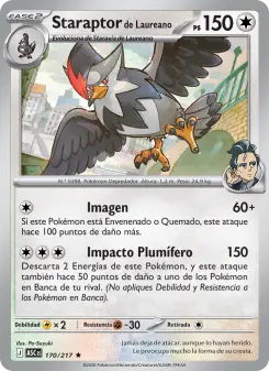 Staraptor de Laureano, Héroes Ascendentes Nº 170 Holo