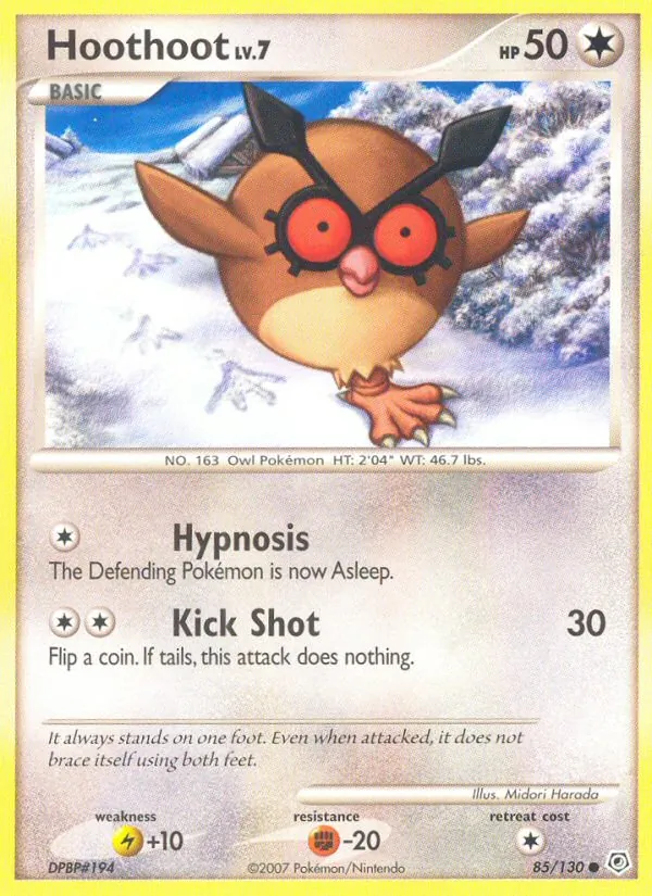 Hoothoot, Diamond & Pearl No. 85