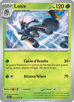 Lokix, Evoluzioni a Paldea Nº 021 Holo