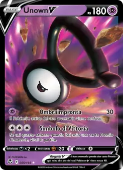 Unown V, Tempesta Argentata No. 065 Holo