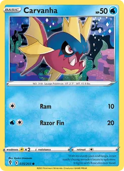 Carvanha, Evolving Skies Nº 35 Normal