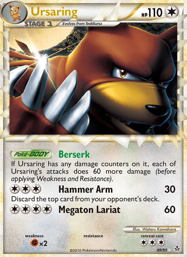 Ursaring, Unleashed Nº 89