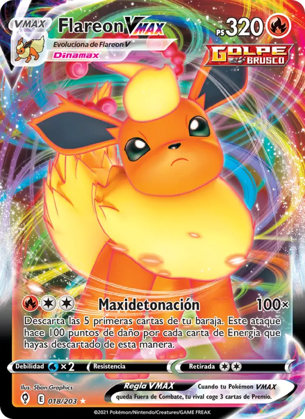 Flareon VMAX, Cielos Evolutivos Nº 18