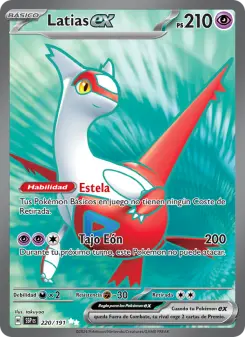 Latias ex, Chispas Fulgurantes Nº 220 Holo