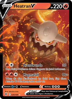 Heatran V, Astralglanz Nº 025 Holo