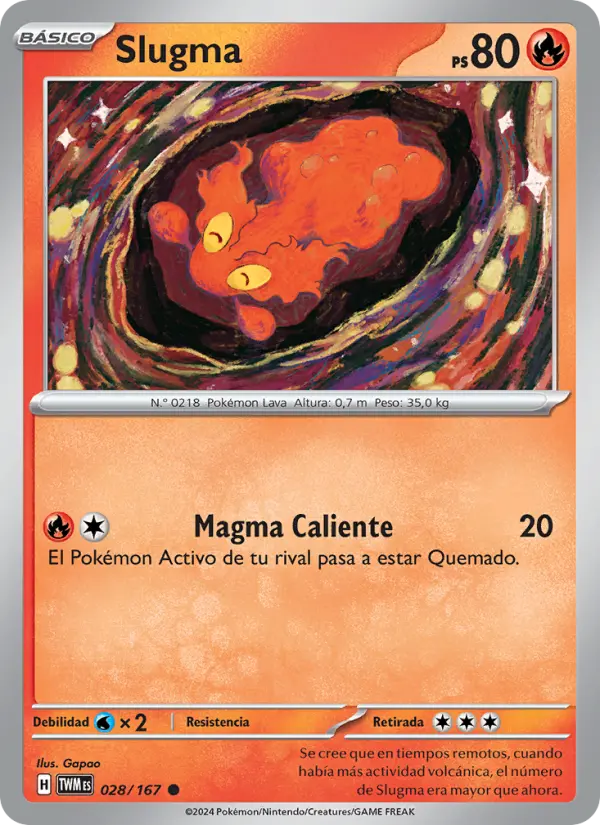 Slugma, Mascarada Crepuscular Nº 028