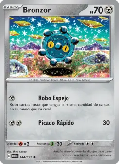 Bronzor, Llamas Obsidianas Nº 144 Normal