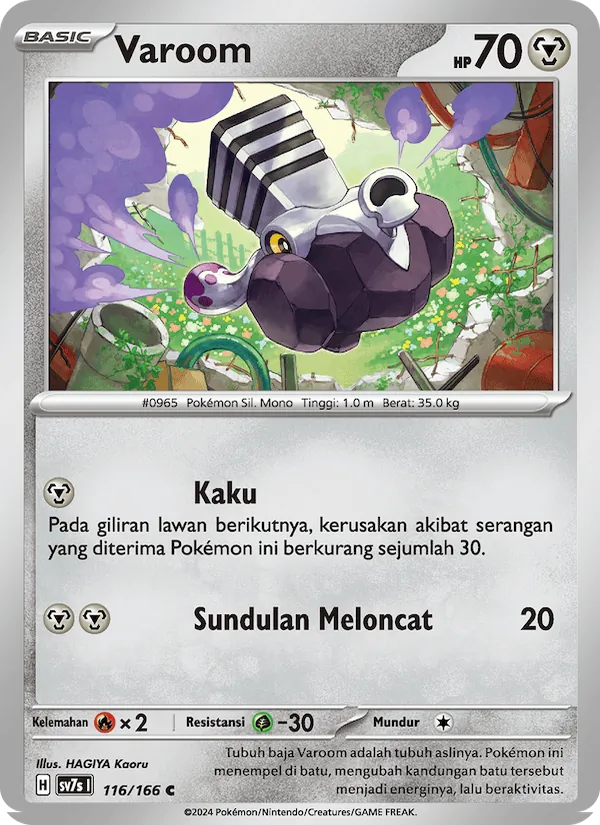 Varoom, Bimbingan Rasi No. 116