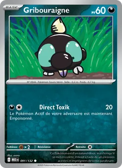Gribouraigne, Méga-Évolution Nº 091 Normal