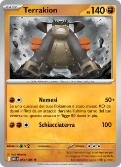 Terrakion, Fuoco Bianco No. 054 Holo