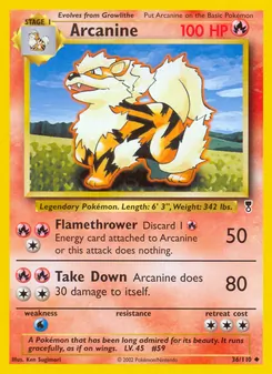 Arcanine, Legendary Collection Nº 36 Normal