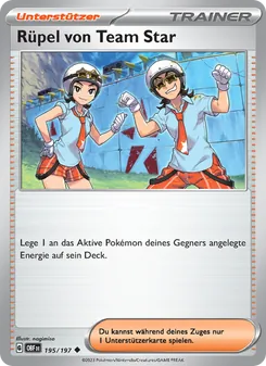 Rüpel von Team Star, Obsidian Flammen Nº 195 Normal
