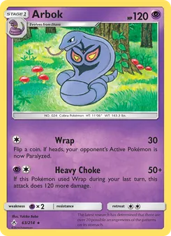 Arbok, Unbroken Bonds No. 63 Normal