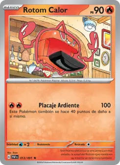 Rotom Calor, Destinos de Paldea No. 013 Holo