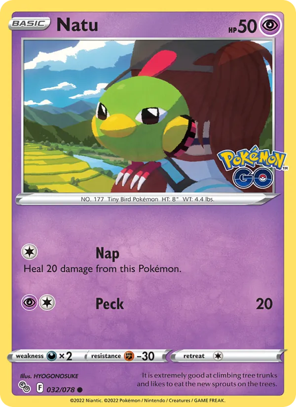 Natu, Pokémon GO No. 032