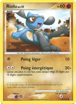 Riolu, Platine Nº 91 Normal