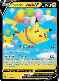 Pikachu Vuelo V, Celebraciones No. 6 Holo