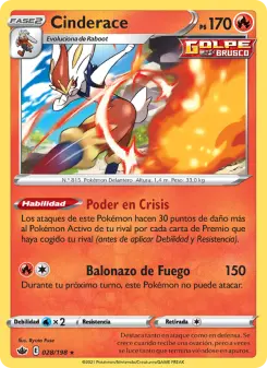 Cinderace, Reinado Escalofriante Nº 28 Holo