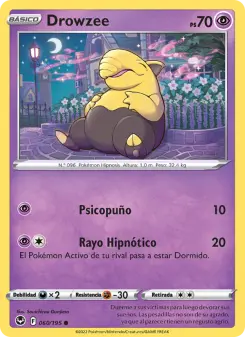 Drowzee, Tempestad Plateada Nº 060 Normal