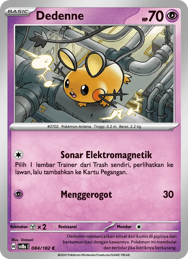 Dedenne, Kilat Rasi Nº 084