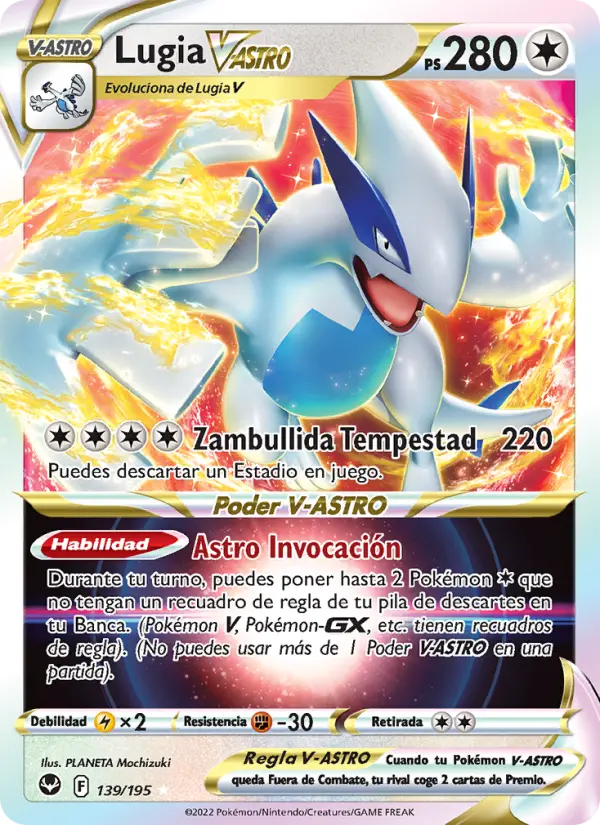 Lugia V-ASTRO, Tempestad Plateada No. 139