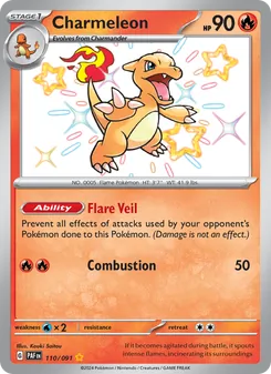 Charmeleon, Paldean Fates No. 110 Holo
