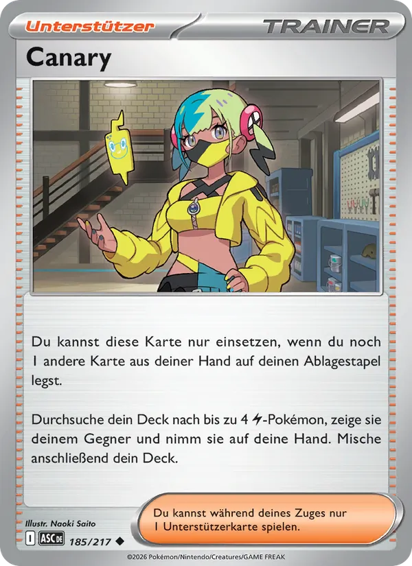 Canary, Erhabene Helden No. 185