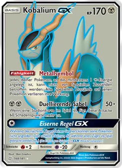 Kobalium GX, Teams Sind Trumpf No. 168 Normal