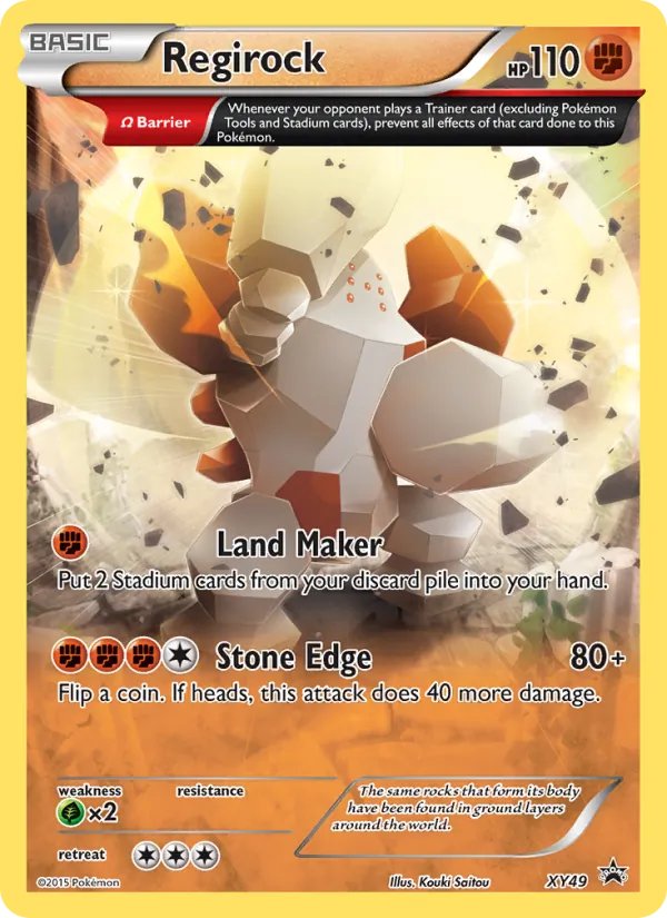 Regirock, XY Black Star Promos No. XY49