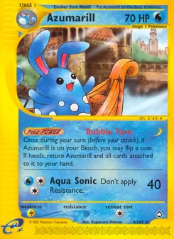 Azumarill, Aquapolis No. 4 Normal
