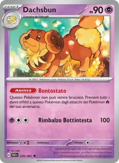 Dachsbun, Destino di Paldea No. 039 Normal