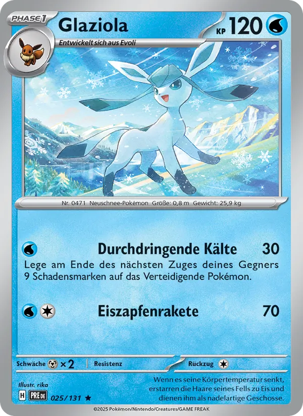 Glaziola, Prismatische Entwicklungen No. 025