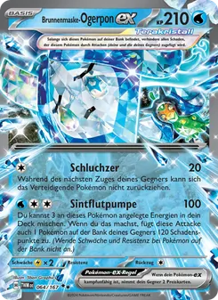 Brunnenmaske-Ogerpon-ex, Maskerade im Zwielicht Nº 064 Holo