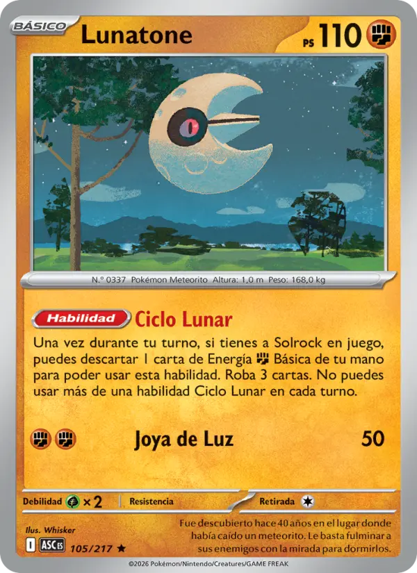 Lunatone, Héroes Ascendentes Nº 105