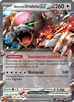 Blutmond-Ursaluna-ex, Maskerade im Zwielicht Nº 141 Holo