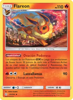 Flareon, Eclipse Cósmico No. 25 Normal