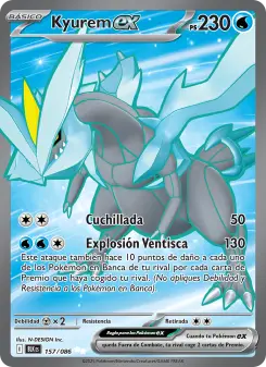 Kyurem ex, Fulgor Negro No. 157 Holo