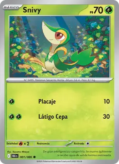 Snivy, Fulgor Negro No. 001 Normal